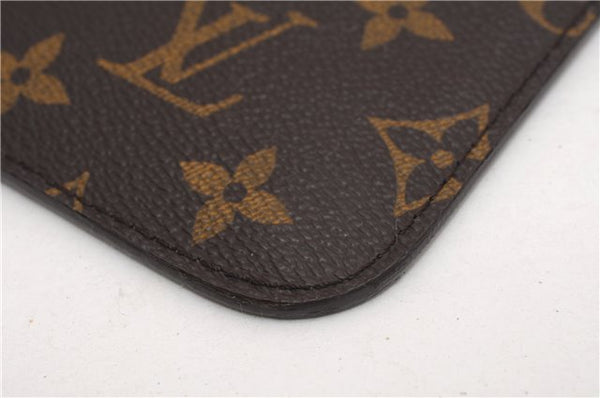 Authentic Louis Vuitton Monogram Neverfull Pouch Purse Clutch Bag Pink LV 6550F