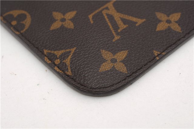 Authentic Louis Vuitton Monogram Neverfull Pouch Purse Clutch Bag Pink LV 6550F