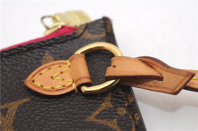 Authentic Louis Vuitton Monogram Neverfull Pouch Purse Clutch Bag Pink LV 6550F