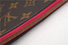 Authentic Louis Vuitton Monogram Neverfull Pouch Purse Clutch Bag Pink LV 6550F