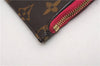 Authentic Louis Vuitton Monogram Neverfull Pouch Purse Clutch Bag Pink LV 6550F