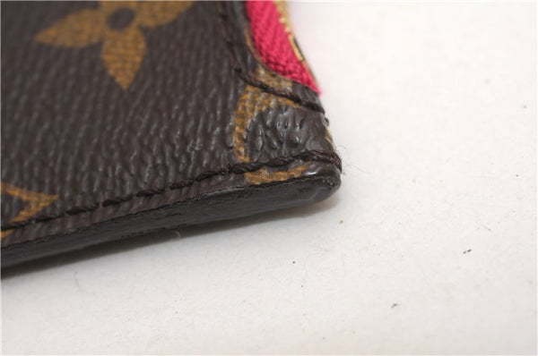 Authentic Louis Vuitton Monogram Neverfull Pouch Purse Clutch Bag Pink LV 6550F