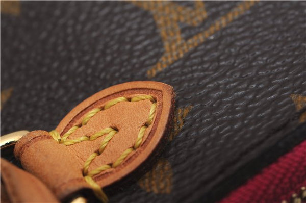 Authentic Louis Vuitton Monogram Neverfull Pouch Purse Clutch Bag Pink LV 6550F