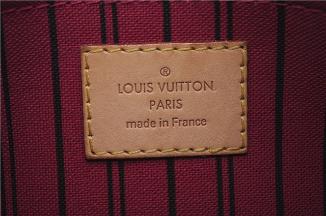 Authentic Louis Vuitton Monogram Neverfull Pouch Purse Clutch Bag Pink LV 6550F