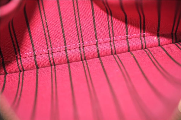 Authentic Louis Vuitton Monogram Neverfull Pouch Purse Clutch Bag Pink LV 6550F