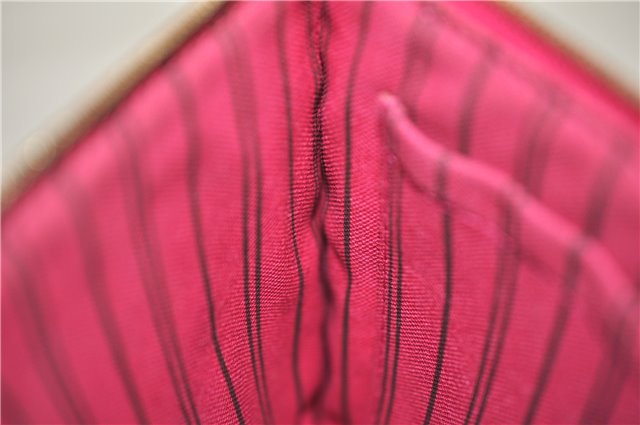 Authentic Louis Vuitton Monogram Neverfull Pouch Purse Clutch Bag Pink LV 6550F