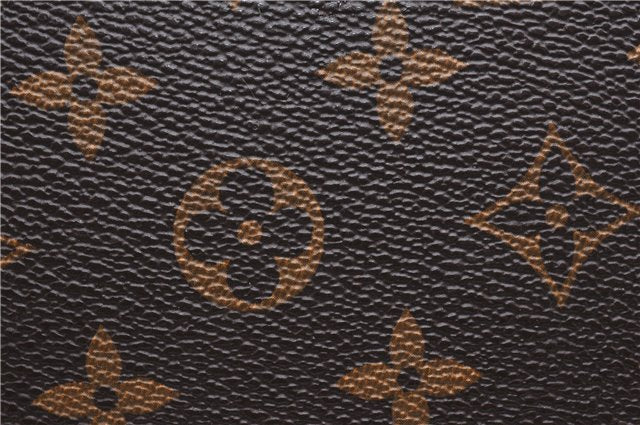 Authentic Louis Vuitton Monogram Neverfull Pouch Purse Clutch Bag Yellow 6552F