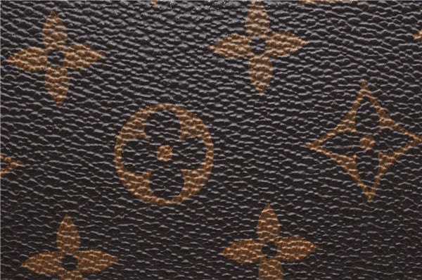 Authentic Louis Vuitton Monogram Neverfull Pouch Purse Clutch Bag Yellow 6552F