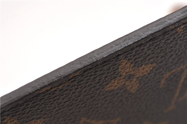 Authentic Louis Vuitton Monogram Neverfull Pouch Purse Clutch Bag Yellow 6552F