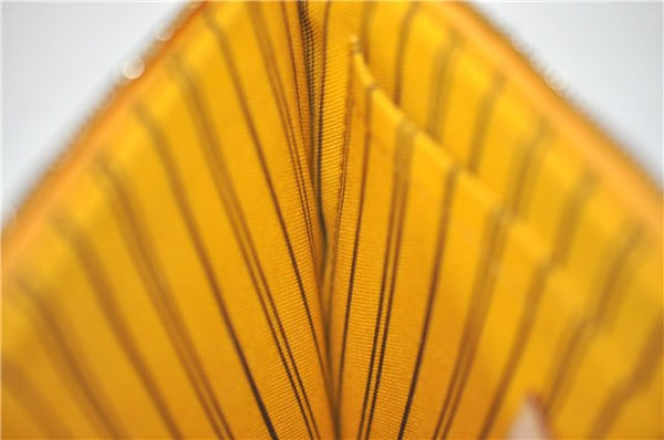 Authentic Louis Vuitton Monogram Neverfull Pouch Purse Clutch Bag Yellow 6552F