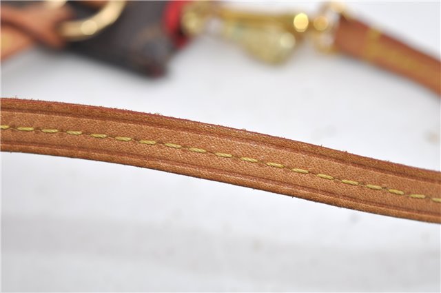 Authentic Louis Vuitton Monogram Neverfull Pouch Purse Clutch Bag Red LV 6553F