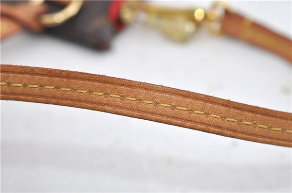 Authentic Louis Vuitton Monogram Neverfull Pouch Purse Clutch Bag Red LV 6553F