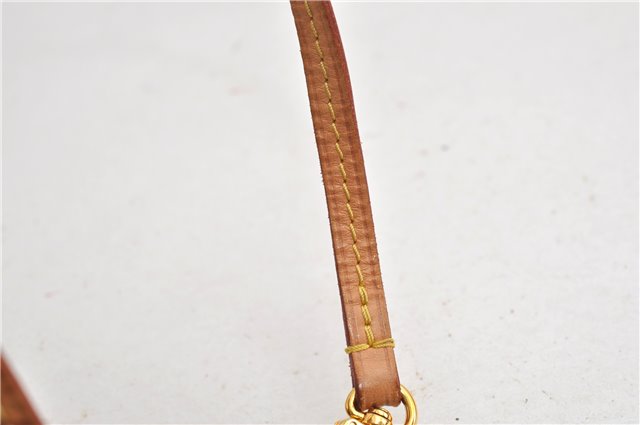 Authentic Louis Vuitton Monogram Neverfull Pouch Purse Clutch Bag Red LV 6553F