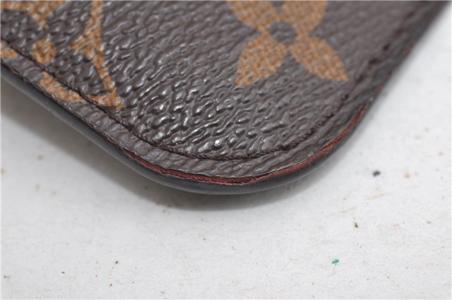 Authentic Louis Vuitton Monogram Neverfull Pouch Purse Clutch Bag Red LV 6553F