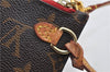 Authentic Louis Vuitton Monogram Neverfull Pouch Purse Clutch Bag Red LV 6553F