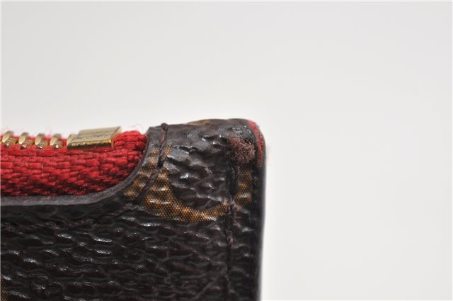 Authentic Louis Vuitton Monogram Neverfull Pouch Purse Clutch Bag Red LV 6553F