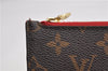 Authentic Louis Vuitton Monogram Neverfull Pouch Purse Clutch Bag Red LV 6553F