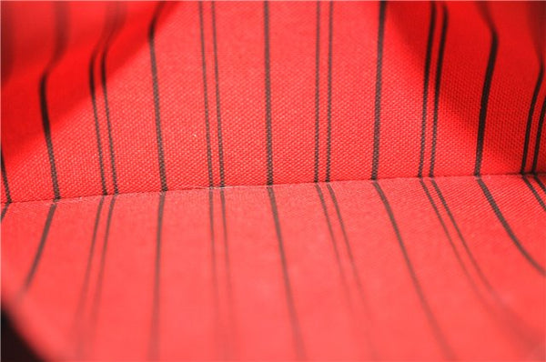 Authentic Louis Vuitton Monogram Neverfull Pouch Purse Clutch Bag Red LV 6553F