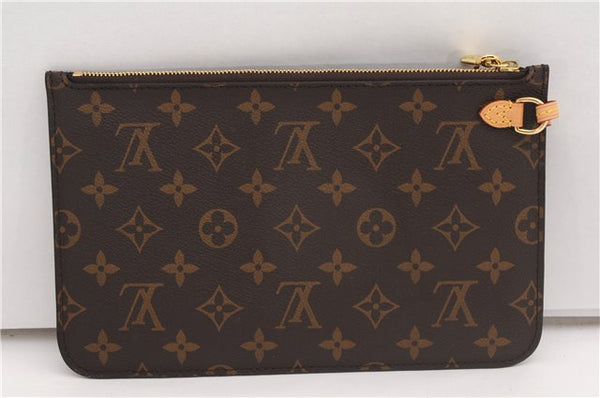 Authentic Louis Vuitton Monogram Neverfull Pouch Purse Clutch Bag LV 6558F