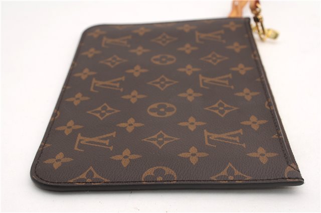 Authentic Louis Vuitton Monogram Neverfull Pouch Purse Clutch Bag LV 6558F