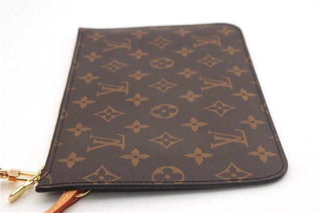 Authentic Louis Vuitton Monogram Neverfull Pouch Purse Clutch Bag LV 6558F