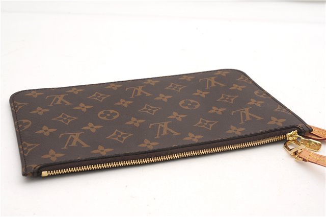 Authentic Louis Vuitton Monogram Neverfull Pouch Purse Clutch Bag LV 6558F