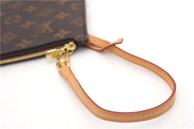 Authentic Louis Vuitton Monogram Neverfull Pouch Purse Clutch Bag LV 6558F