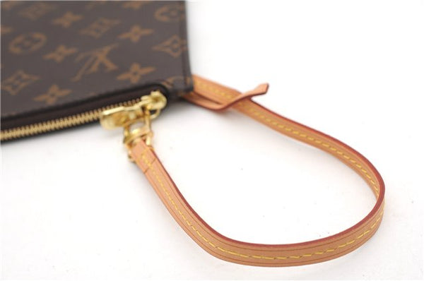 Authentic Louis Vuitton Monogram Neverfull Pouch Purse Clutch Bag LV 6558F