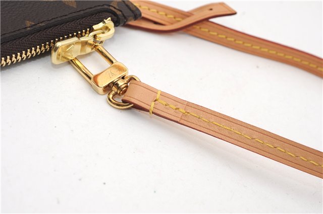 Authentic Louis Vuitton Monogram Neverfull Pouch Purse Clutch Bag LV 6558F