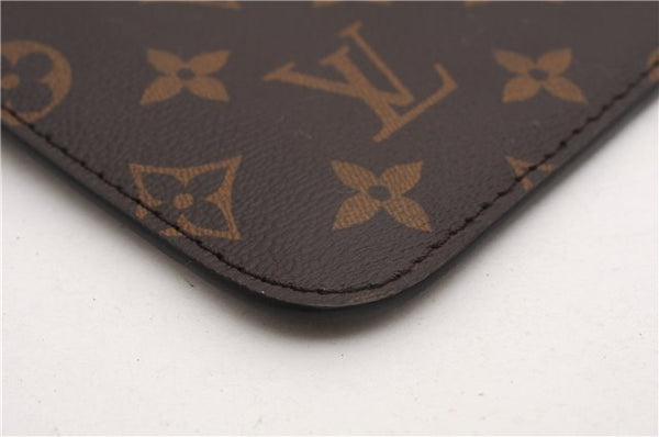 Authentic Louis Vuitton Monogram Neverfull Pouch Purse Clutch Bag LV 6558F
