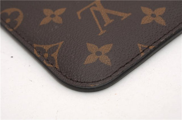 Authentic Louis Vuitton Monogram Neverfull Pouch Purse Clutch Bag LV 6558F