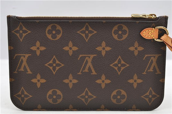 Authentic Louis Vuitton Monogram Neverfull Pouch Purse Clutch Bag LV 6560F