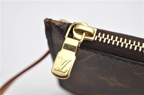 Authentic Louis Vuitton Monogram Neverfull Pouch Purse Clutch Bag LV 6560F