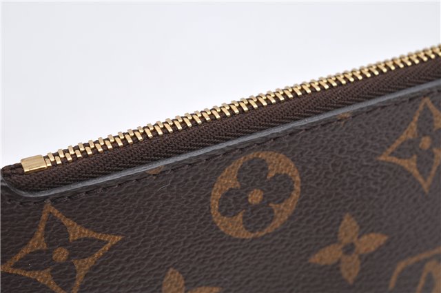 Authentic Louis Vuitton Monogram Neverfull Pouch Purse Clutch Bag LV 6560F