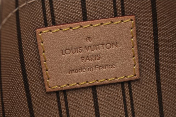 Authentic Louis Vuitton Monogram Neverfull Pouch Purse Clutch Bag LV 6560F