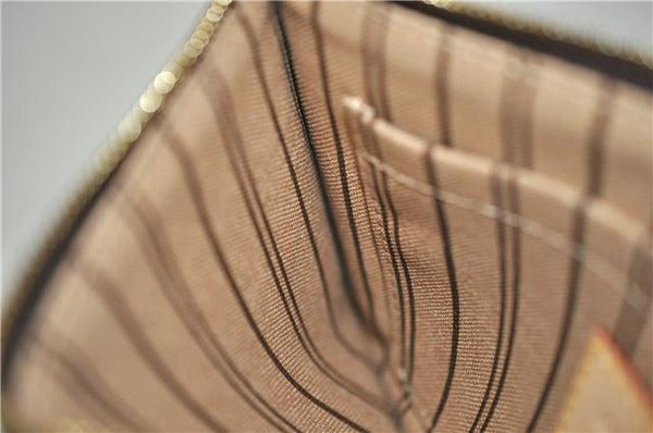 Authentic Louis Vuitton Monogram Neverfull Pouch Purse Clutch Bag LV 6560F