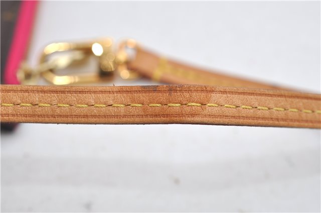 Authentic Louis Vuitton Monogram Neverfull Pouch Purse Clutch Bag Pink LV 6565F