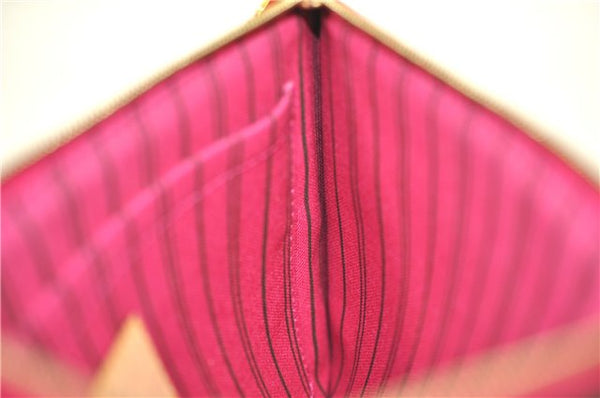 Authentic Louis Vuitton Monogram Neverfull Pouch Purse Clutch Bag Pink LV 6565F