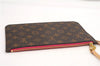 Authentic Louis Vuitton Monogram Neverfull Pouch Purse Clutch Bag Pink LV 6567F