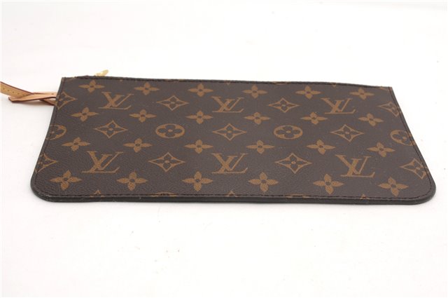 Authentic Louis Vuitton Monogram Neverfull Pouch Purse Clutch Bag Pink LV 6567F