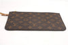 Authentic Louis Vuitton Monogram Neverfull Pouch Purse Clutch Bag Pink LV 6567F