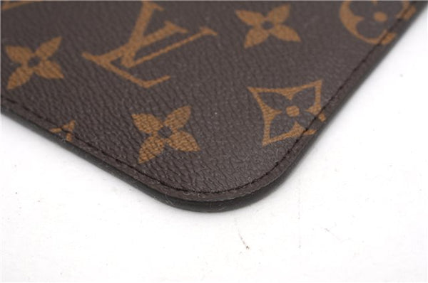 Authentic Louis Vuitton Monogram Neverfull Pouch Purse Clutch Bag Pink LV 6567F