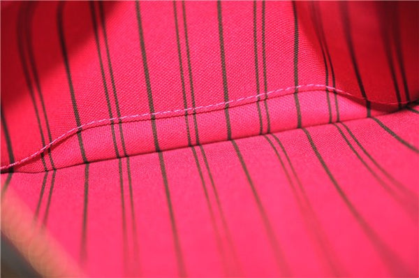 Authentic Louis Vuitton Monogram Neverfull Pouch Purse Clutch Bag Pink LV 6567F