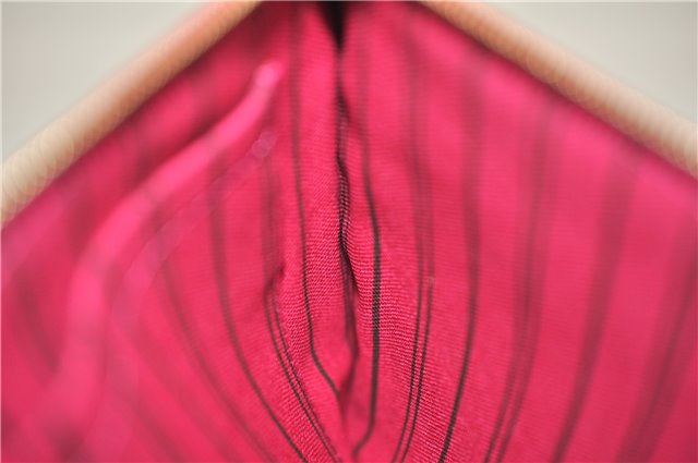 Authentic Louis Vuitton Monogram Neverfull Pouch Purse Clutch Bag Pink LV 6567F