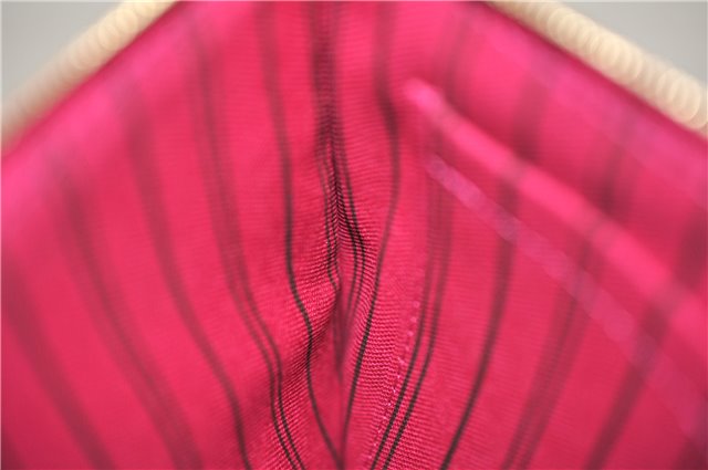 Authentic Louis Vuitton Monogram Neverfull Pouch Purse Clutch Bag Pink LV 6567F