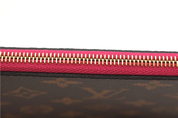 Authentic Louis Vuitton Monogram Neverfull Pouch Purse Clutch Bag Pink LV 6568F