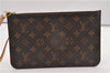 Authentic Louis Vuitton Monogram Neverfull Pouch Purse Clutch Bag LV 6569F