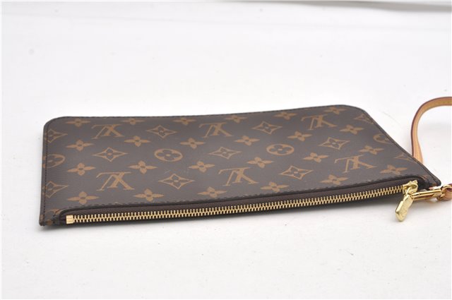 Authentic Louis Vuitton Monogram Neverfull Pouch Purse Clutch Bag LV 6569F