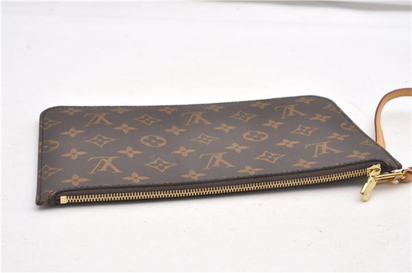 Authentic Louis Vuitton Monogram Neverfull Pouch Purse Clutch Bag LV 6569F