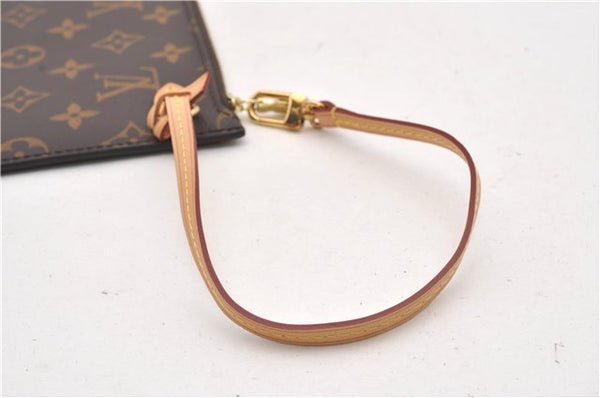 Authentic Louis Vuitton Monogram Neverfull Pouch Purse Clutch Bag LV 6569F